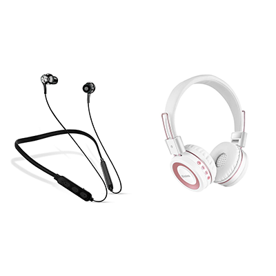 Wireless headphones and earphone